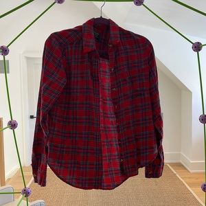 A&F button up flannel shirt